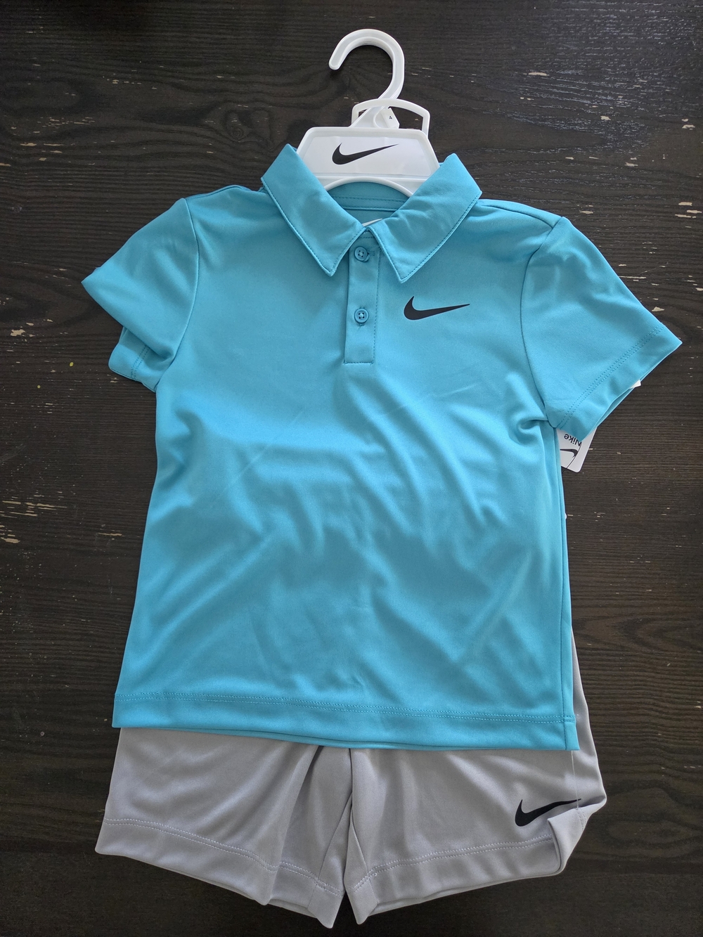 NWT- Nike Kids' Teal Polo Shirt XS 4